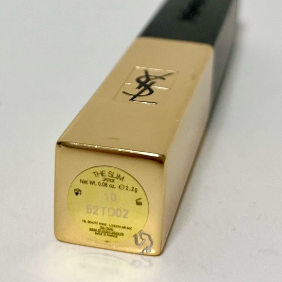 YSL ROUGE PUR COUTURE THE SLIM MATTE LIPSTICK - Corail Antinomique 10 - Picture 5 of 6